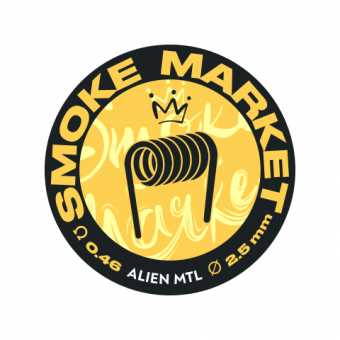 Спирали Alien MTL Coil - 3*0,25Ni+0,1Ni (5,5 витков на 2,5мм оправу 0,46Ом спираль)