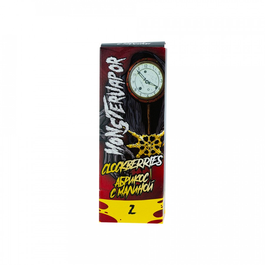 Фото и внешний вид — Жидкость MONSTERVAPOR SALT - Clockberries (Абрикос с малиной) 30мл 20мг