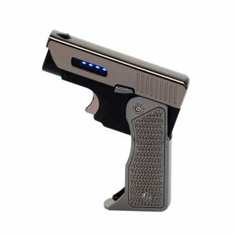 Зажигалка электронная "Пистолет" дуговая индикатор заряда USB