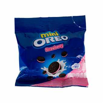 Орео Печенье 20,4г Мини с Клубничным кремом (10шт/уп)