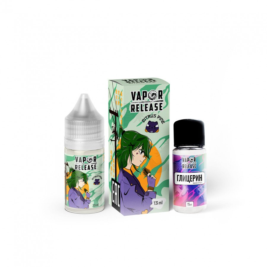 Фото и внешний вид — Конструктор VAPOR RELEASE - Citrus Pine (Апельсин Мандарин Пихта) 30мл 0мг