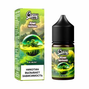 Жидкость CRAZY CHILL SALT - Kiwi Lemon (Киви Лимон) 30мл 20мг