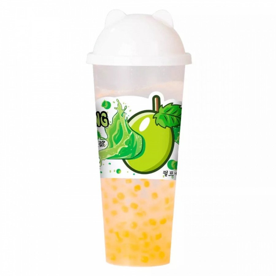 Фото и внешний вид — Напиток с шариками Хэ Лейи со вкусом зеленого винограда с жасмином 620мл (15шт/уп)