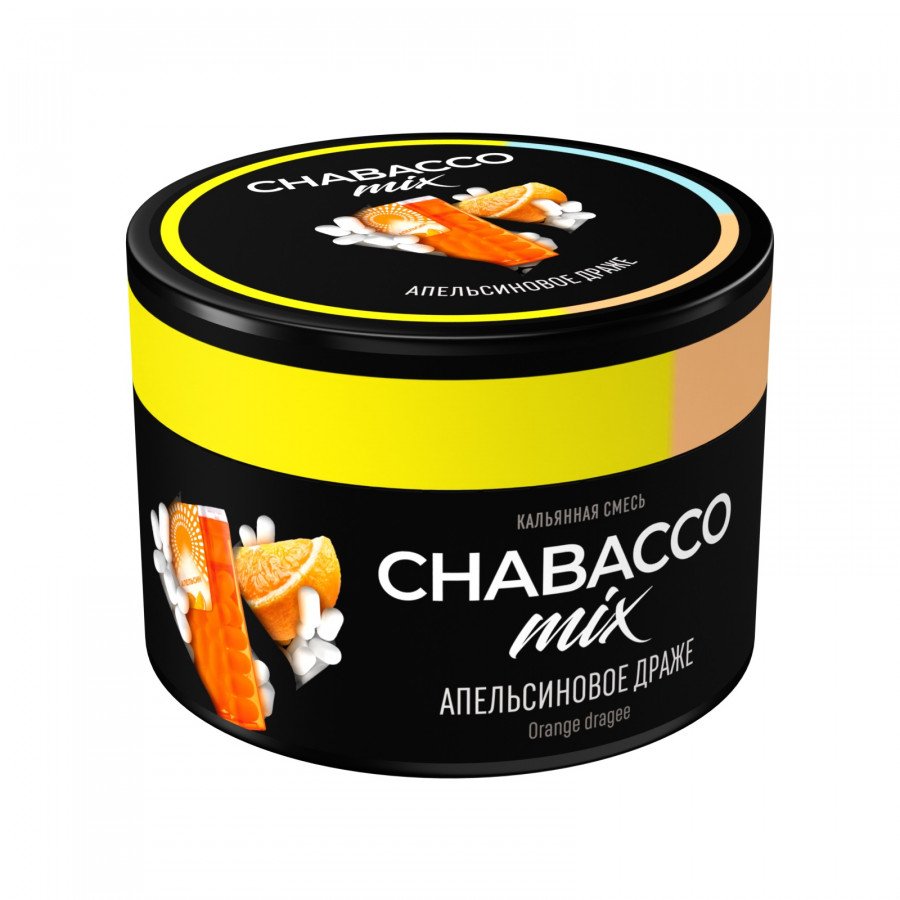 Фото и внешний вид — Смесь для кальяна Chabacco 40г medium - Orange Dragee (Апельсиновое Драже)