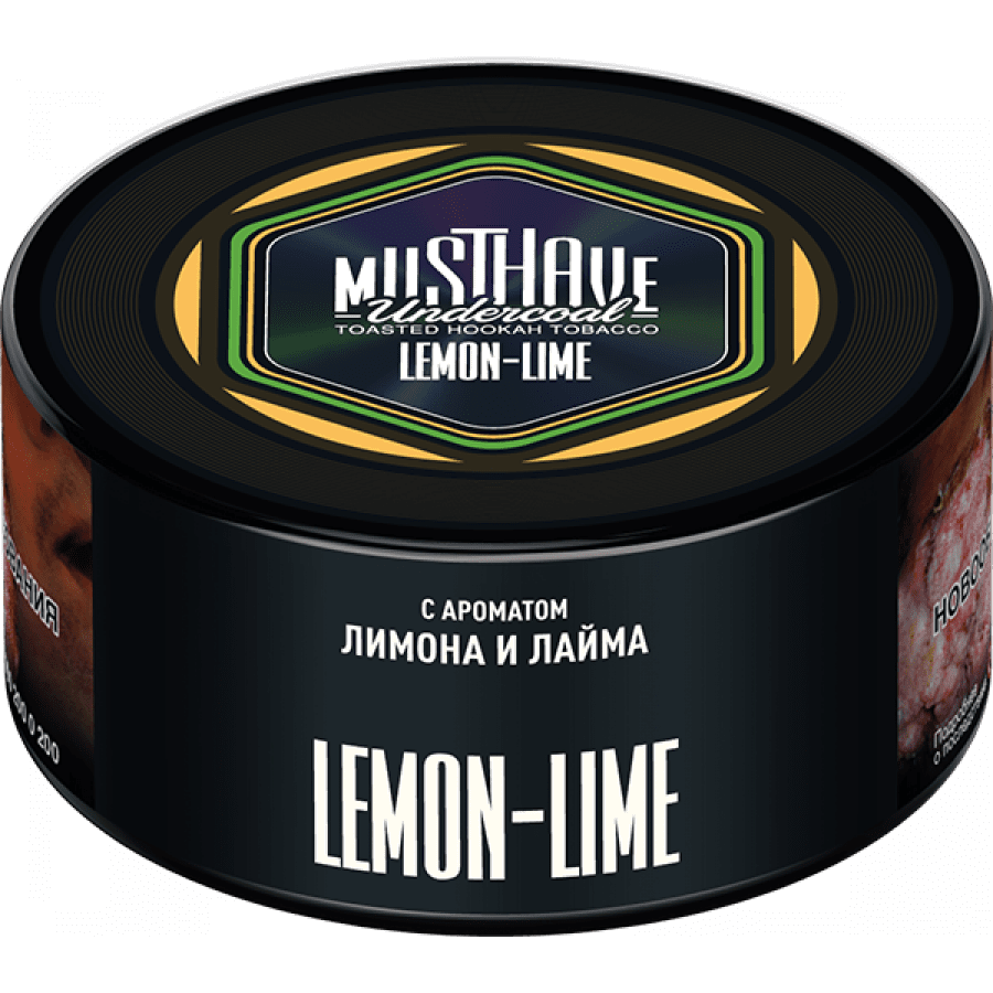 Фото и внешний вид — Табак для кальяна MUST HAVE 125гр - Lemon Lime (с ароматом Лимон Лайм)