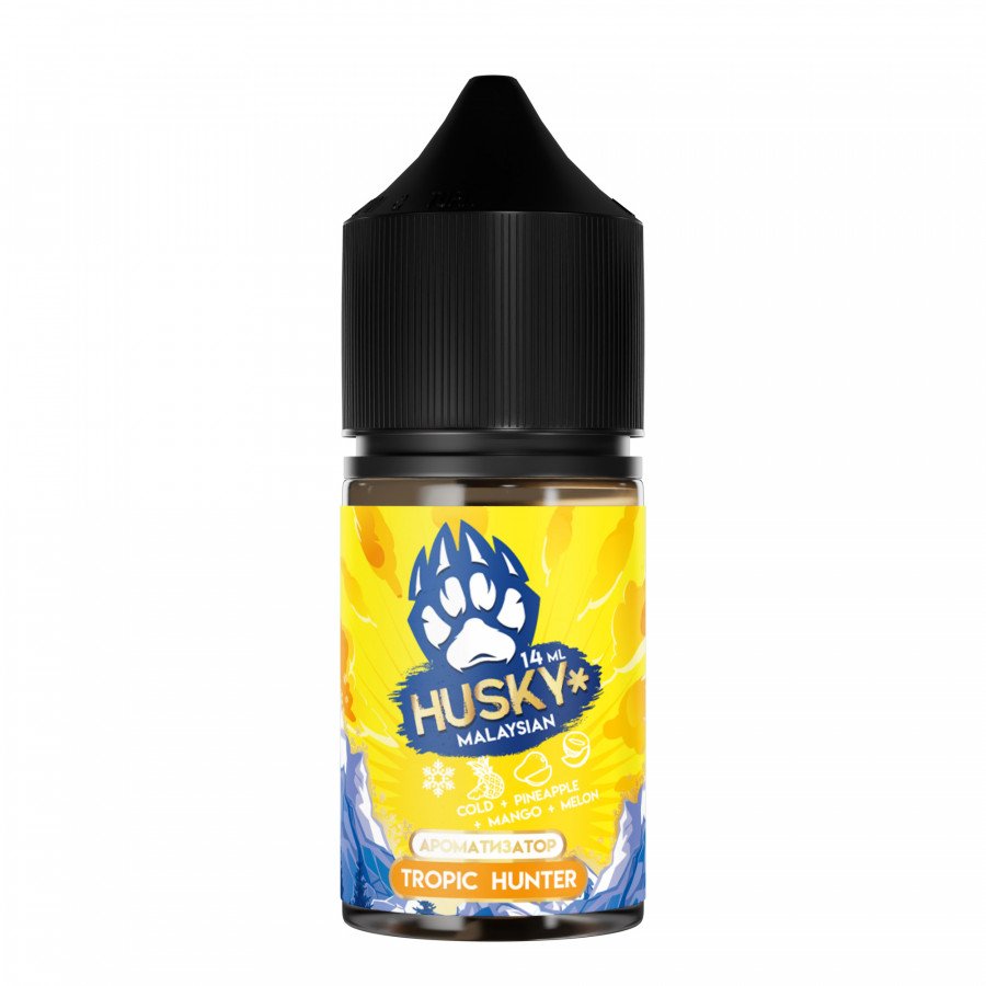 Фото и внешний вид — Конструктор HUSKY MALAYSIAN - Tropic Hunter (Ледяной микс Ананаса Манго и Дыни) 30мл 0мг