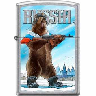 Зажигалка Zippo 207 Russian Bear