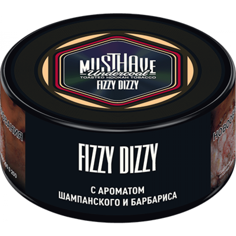 Фото и внешний вид — Табак для кальяна MUST HAVE 25гр - Fizzy Dizzy (с ароматом Шампанского и барбариса)