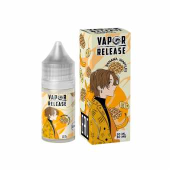Жидкость VAPOR RELEASE SALT - Banana Waffles (Сливочные Вафли с Бананом) 30мл 20мг