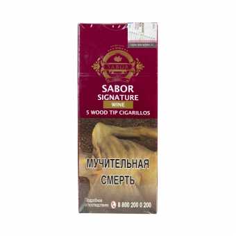 Сигариллы SABOR SIGNATURE (Wood Tip) - Wine (Вино) 5шт