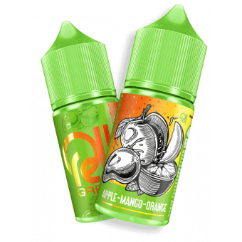 Жидкость RELL GREEN SALT - Apple Mango Orange (Яблоко манго апельсин) 30мл 20мг