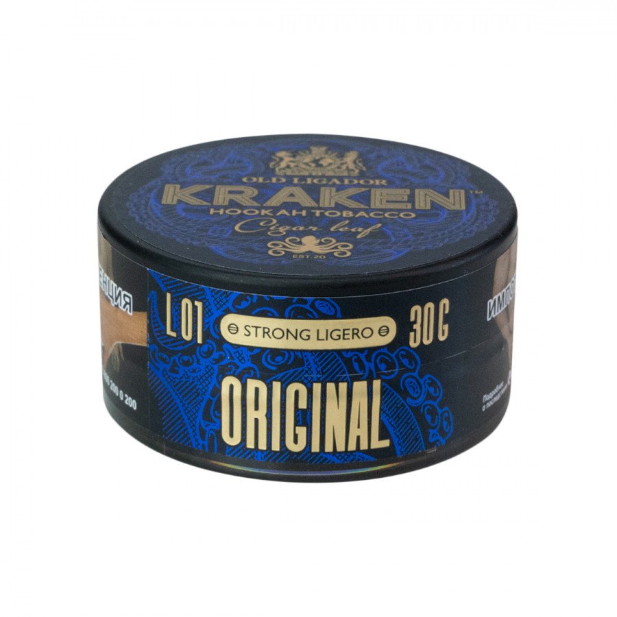 Фото и внешний вид — Табак для кальяна KRAKEN strong 30г - Ориджинал