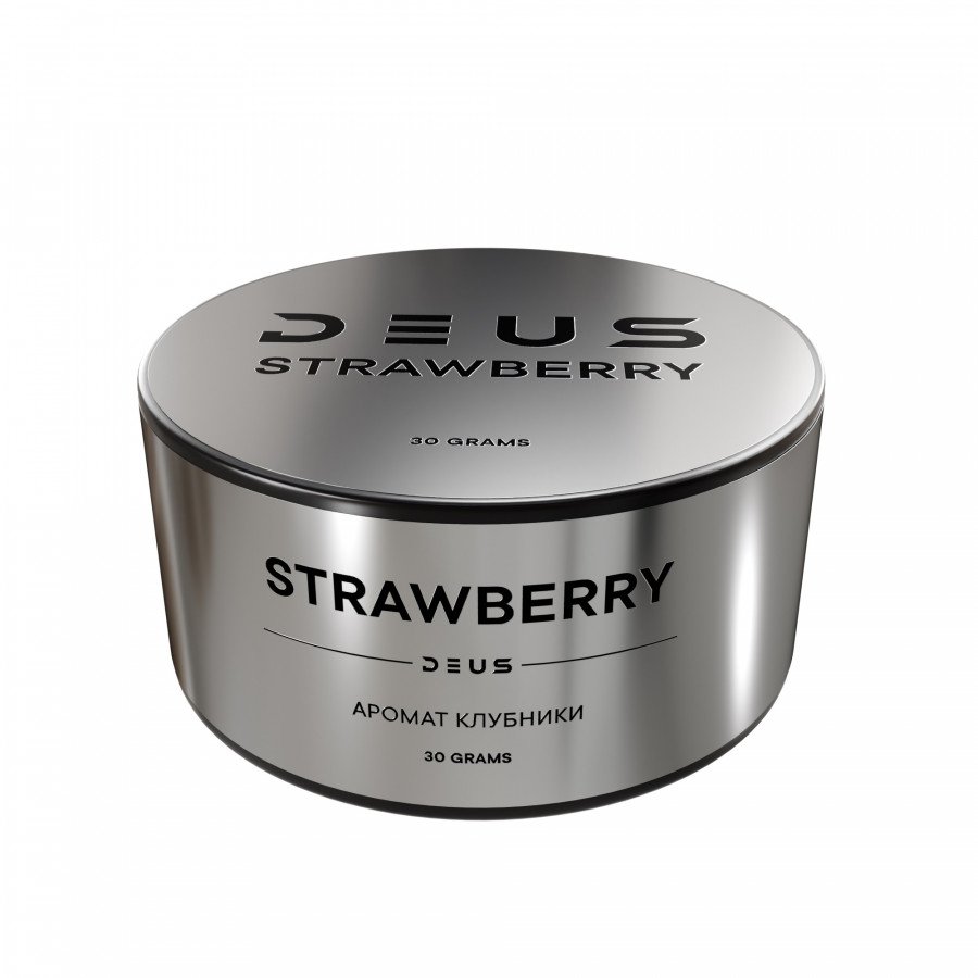 Фото и внешний вид — Табак для кальяна DEUS 30г - Strawberry (Клубника)
