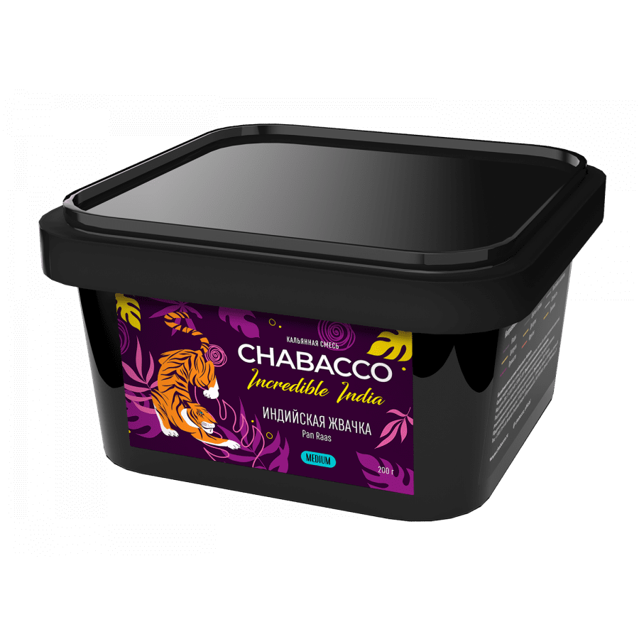 Фото и внешний вид — Смесь для кальяна Chabacco 200г medium - Pan Raas (Индийская жвачка)