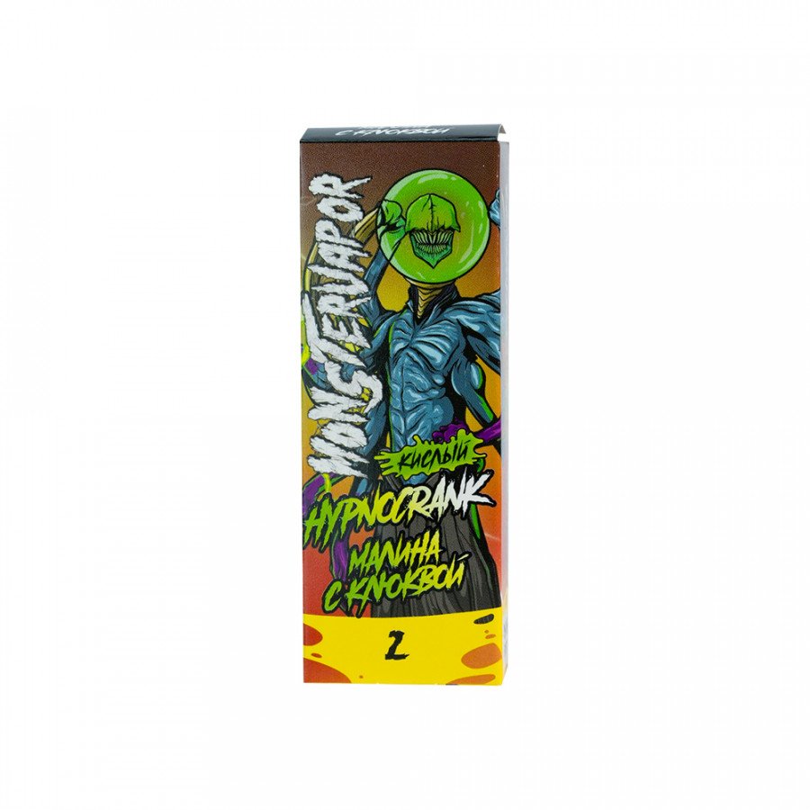 Фото и внешний вид — Жидкость MONSTERVAPOR SALT - Hypnocrank (Малина с клюквой) 30мл 20мг