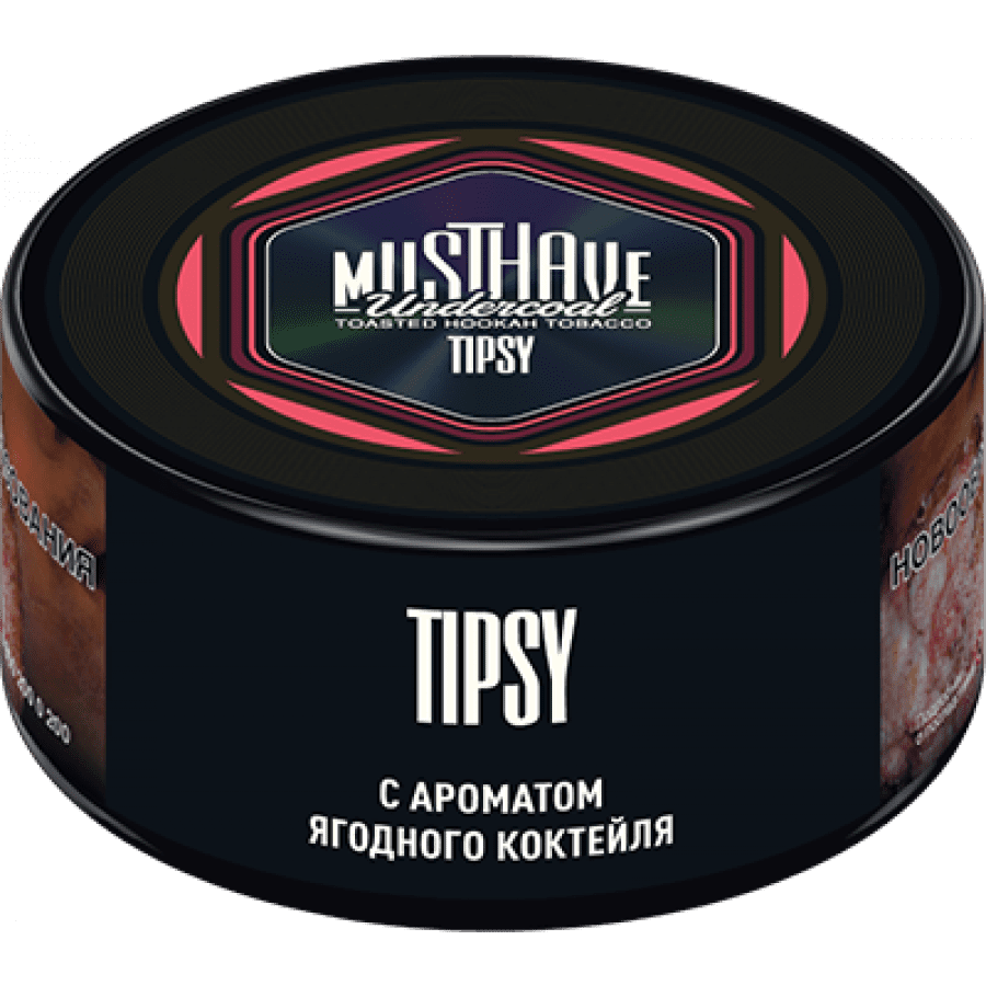 Фото и внешний вид — Табак для кальяна MUST HAVE 25гр - Tipsy (с ароматом Ягодного Коктейля)