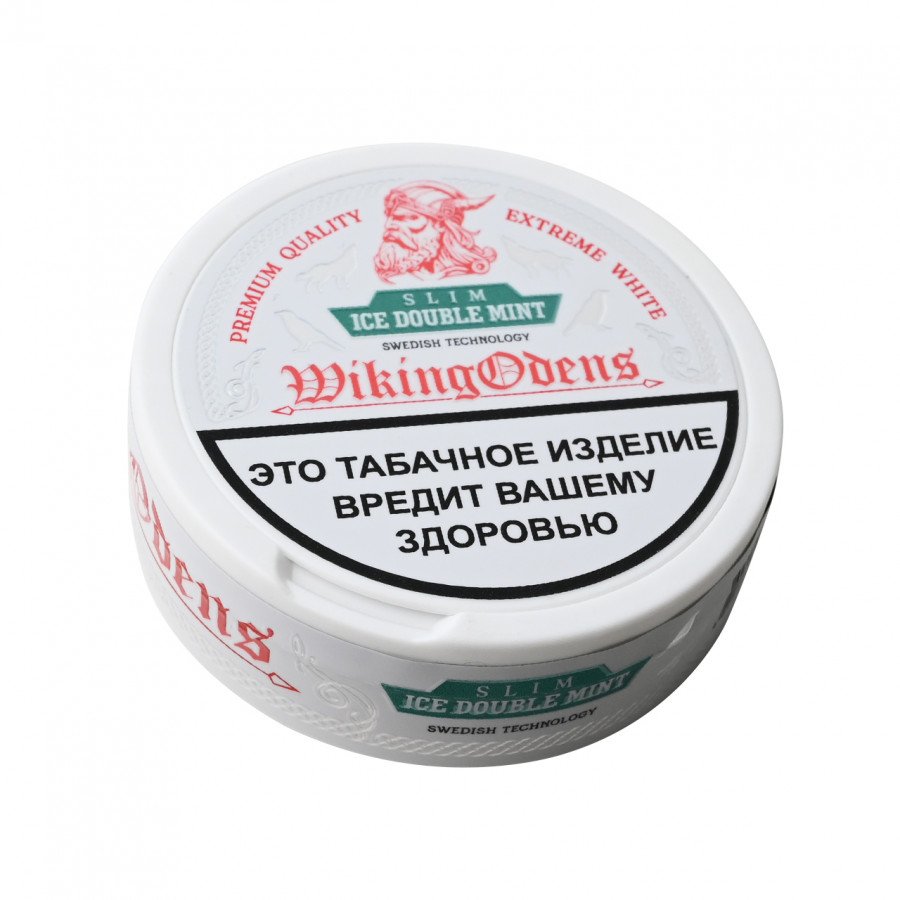 Фото и внешний вид — Табак WIKINGODENS - Ice Double Mint Strong Slim 13г