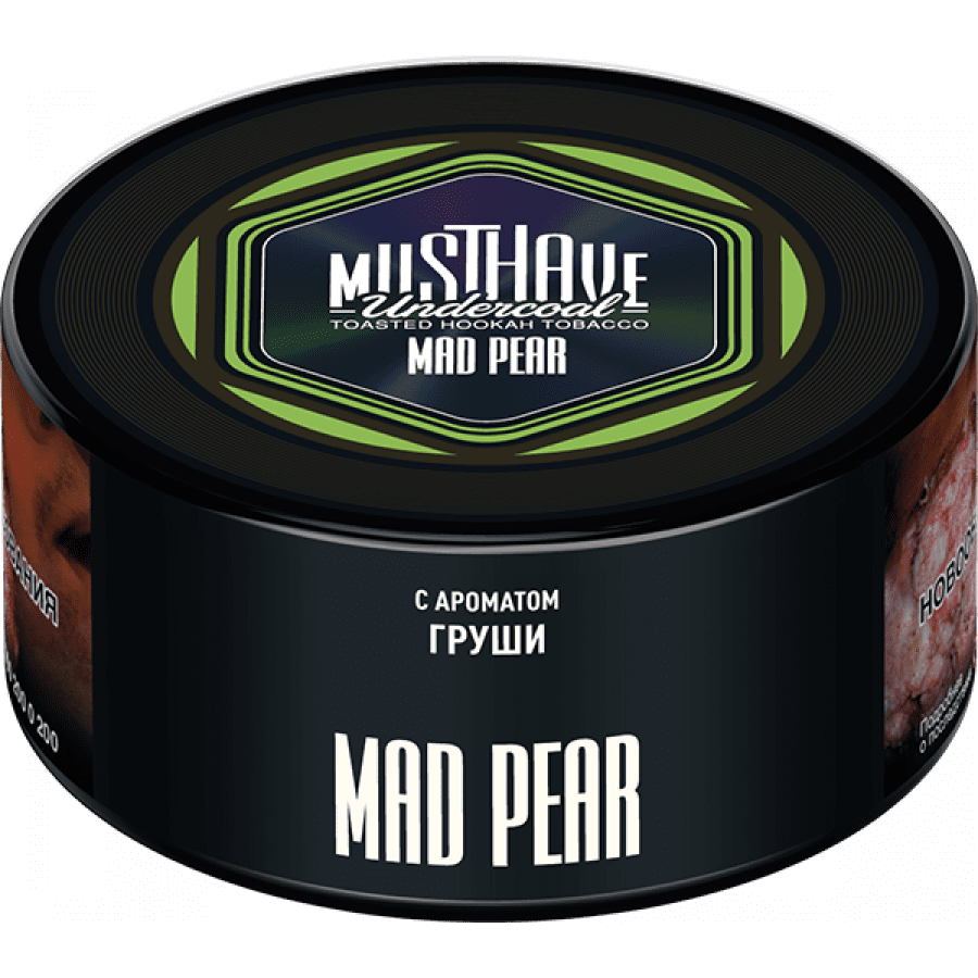 Фото и внешний вид — Табак для кальяна MUST HAVE 125гр - Mad Pear (с ароматом груша)