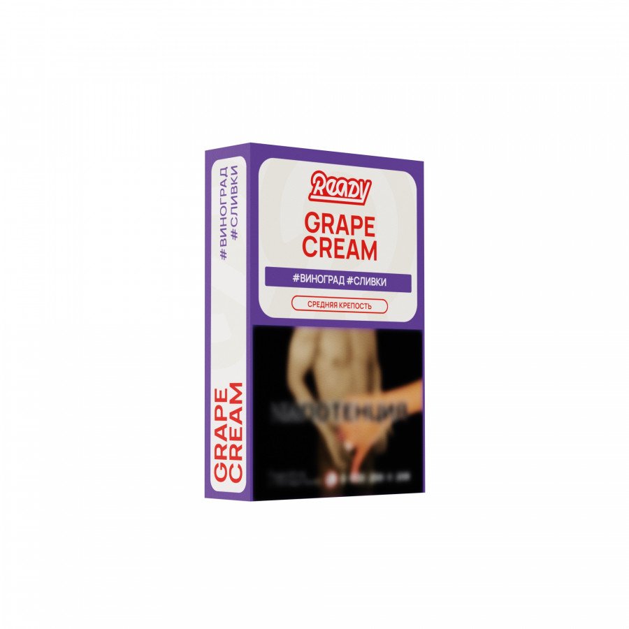 Фото и внешний вид — Табак для кальяна READY 25г - Grape Cream (Виноград Сливки)