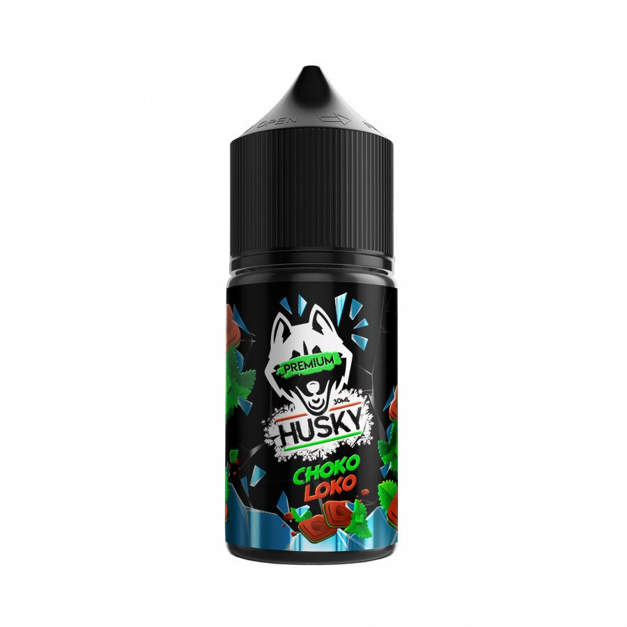 Фото и внешний вид — Жидкость HUSKY PREMIUM SALT - Choco Loko (Шоколад с мятой, лед) 30мл strong
