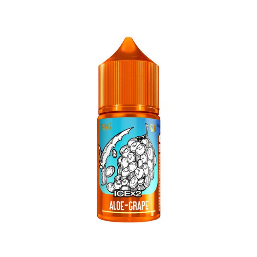 Фото и внешний вид — Жидкость RELL ORANGE SALT - Aloe Grape Ice X2 (Алоэ Виноград Лед) 30мл 20мг