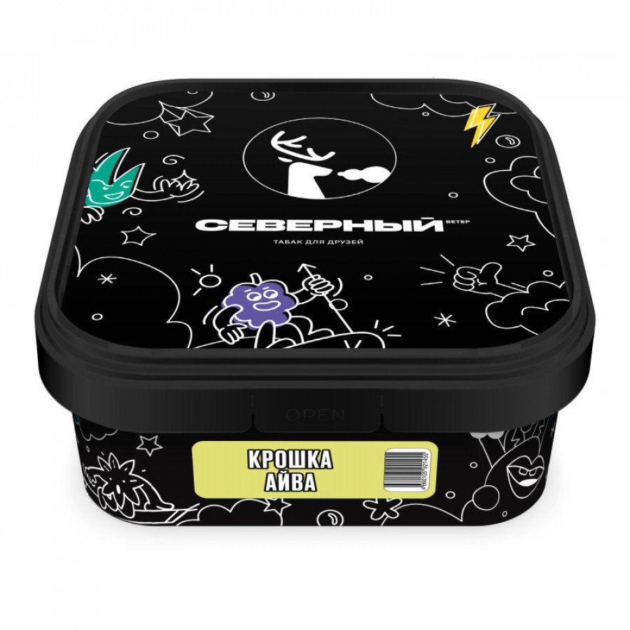 Фото и внешний вид — Табак для кальяна ВЕТЕР СЕВЕРНЫЙ 250гр - Крошка Айва