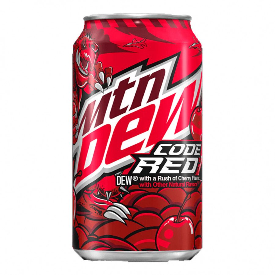 Фото и внешний вид — Mountain Dew Code Red 355мл