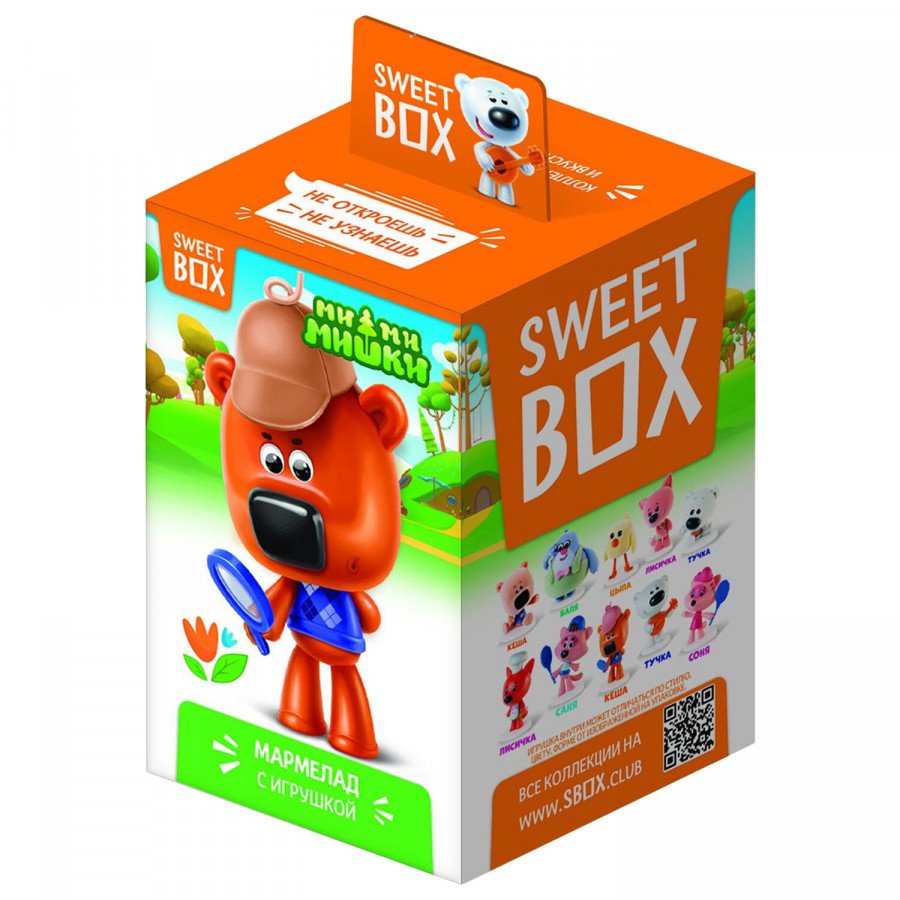 Фото и внешний вид — Мармелад Sweet Box с подарком - Ми-Ми-Мишки 10гр (10шт\уп)