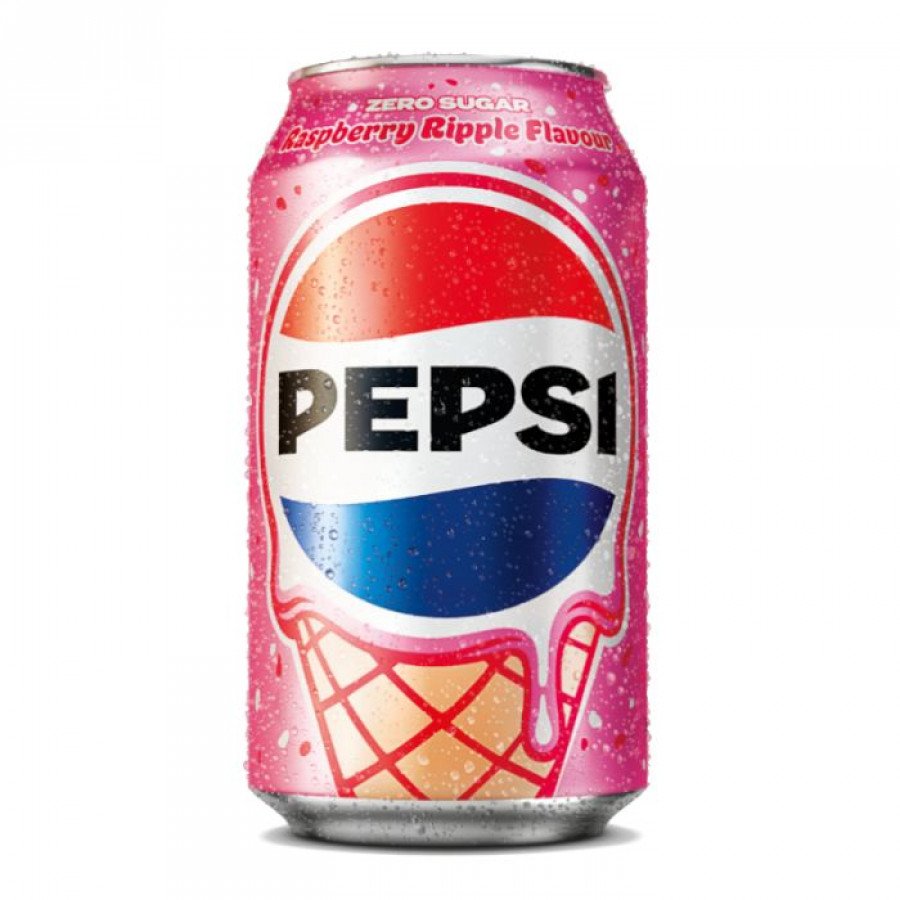 Фото и внешний вид — Pepsi - Raspberry Ripple Zero 330мл