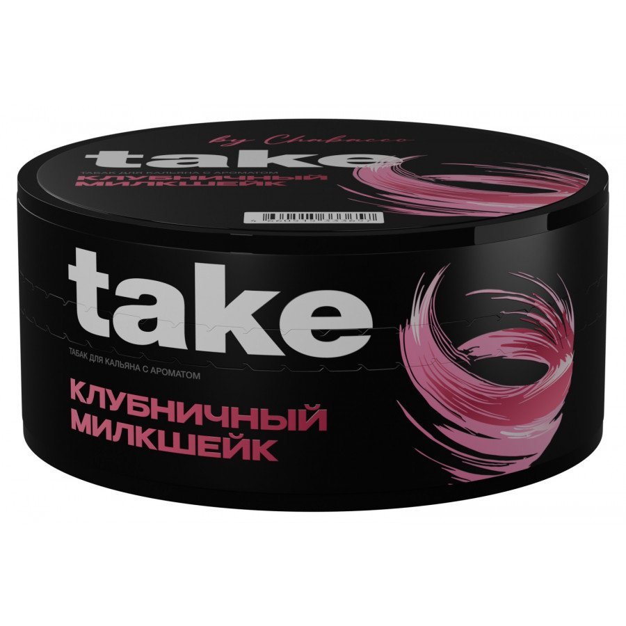 Фото и внешний вид — Табак для кальяна TAKE 100г - Strawberry Milkshake (Клубничный Милкшейк)
