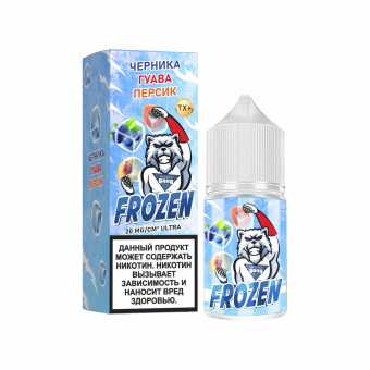 Жидкость GANG FROZEN SALT - Черника Гуава Персик 30мл strong