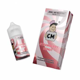 Жидкость CANDYMAN SALT - Strawberry Donut (Пончик с клубничным джемом) 27мл 0мг