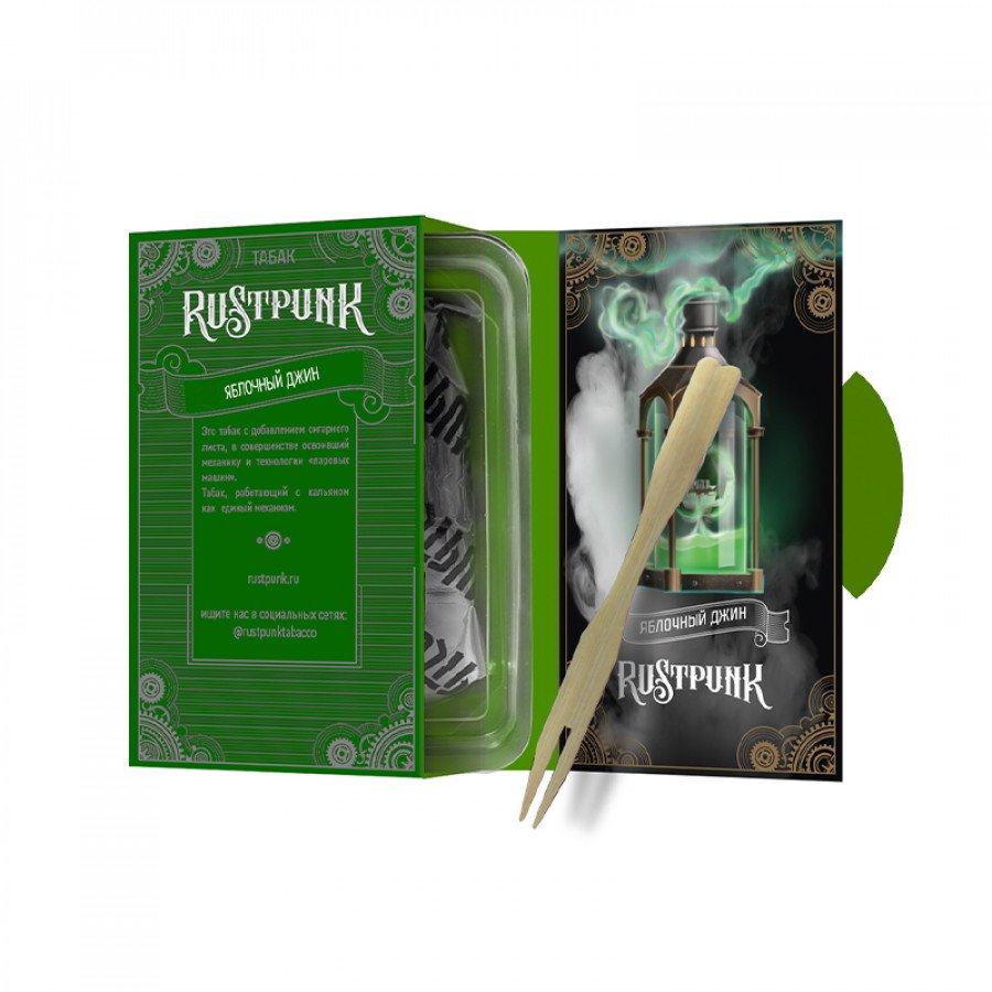 Rustpunk Tokyo Купить Табак для кальяна RUSTPUNK 40г - Яблочный джин (с ароматом ...