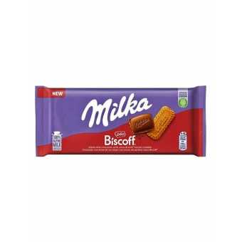 Милка Шоколадная плитка 90гр Lotus Biscoff (24шт/уп)