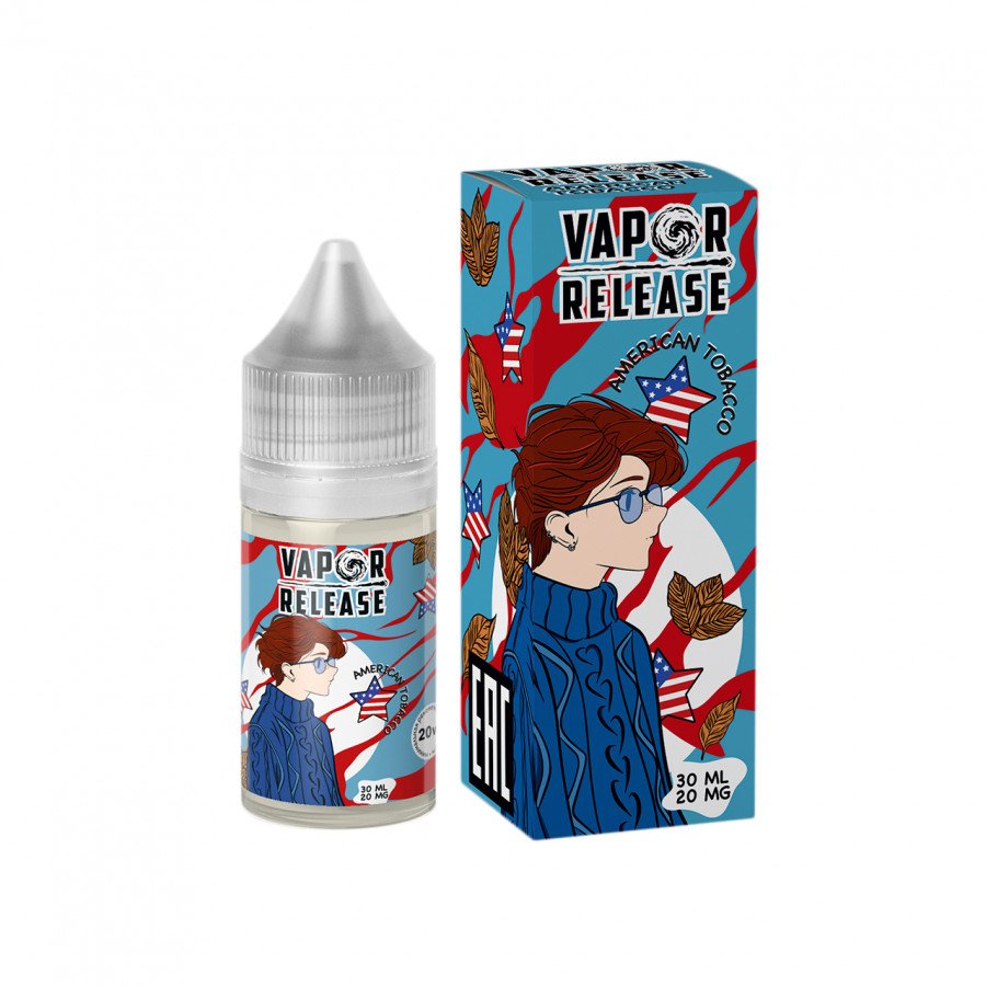 Фото и внешний вид — Жидкость VAPOR RELEASE SALT - American Tobacco (Смесь Американского Табака) 30мл 20мг