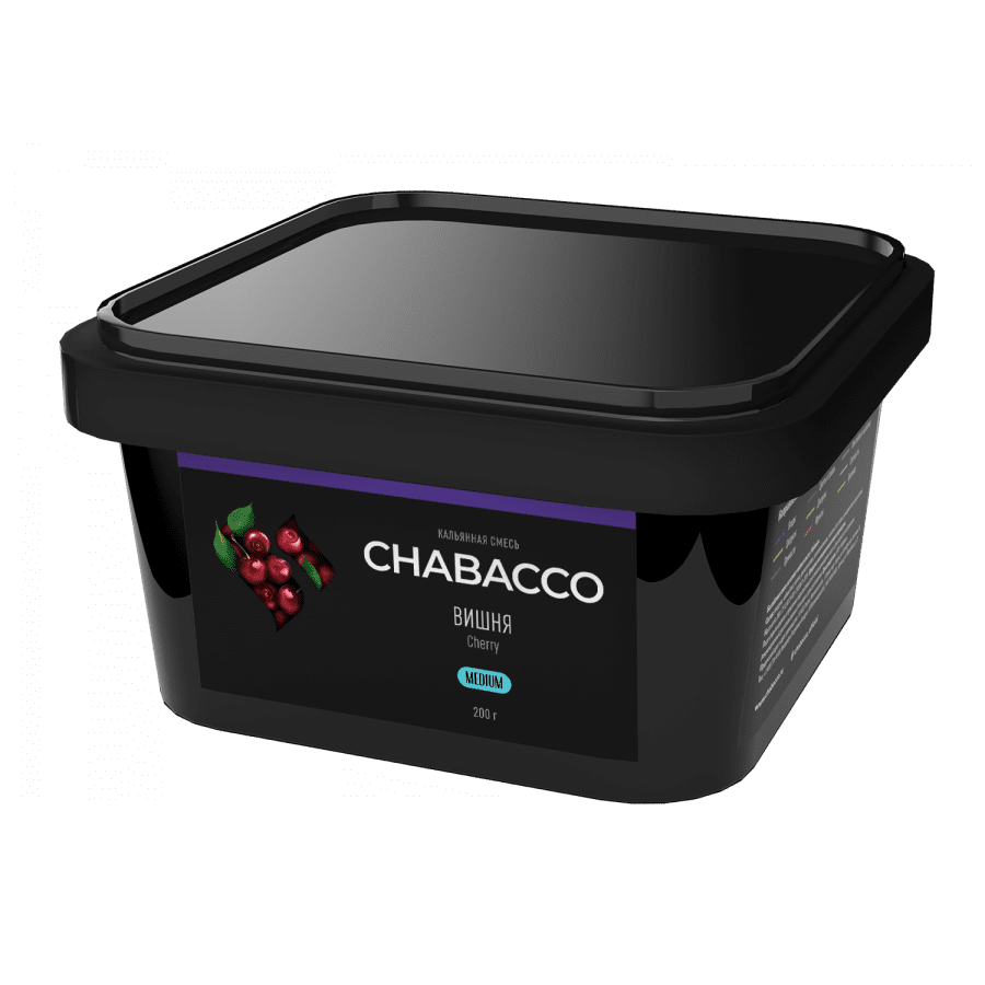 Фото и внешний вид — Смесь для кальяна Chabacco 200г medium - Cherry (Вишня)