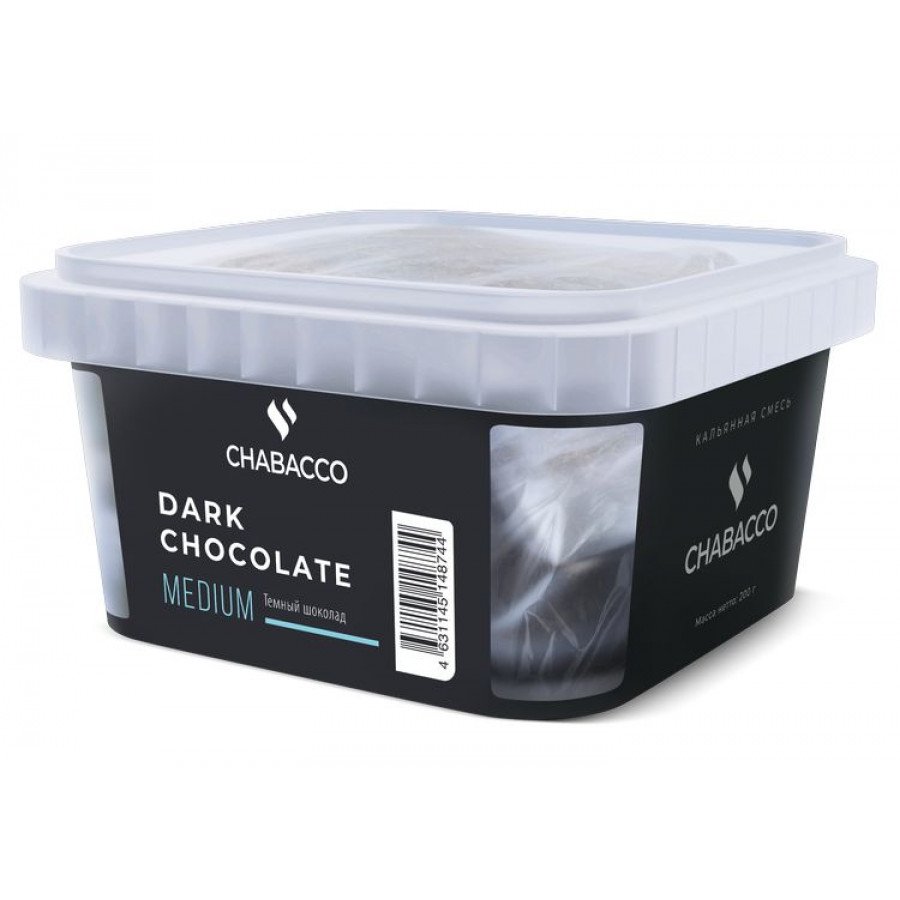 Фото и внешний вид — Смесь для кальяна Chabacco 200 гр medium - Dark Chocolate (Темный шоколад)
