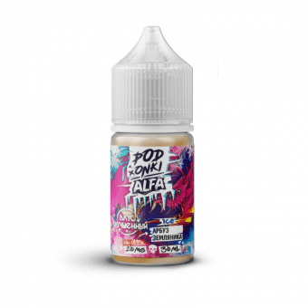 Жидкость PODONKI x ALFA VAPE SALT - Арбуз Земляника 30мл strong