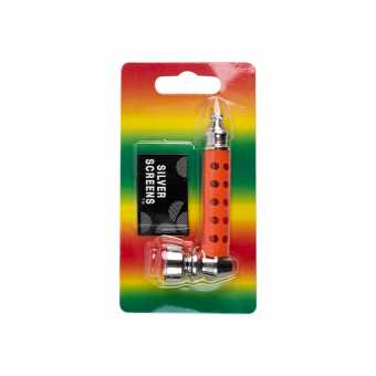 Трубка сувенирная 8см SN08/HX1276 (металл/сеточка) в блистере