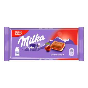Милка Шоколадная плитка 100гр Вишневый Крем (22шт/уп)