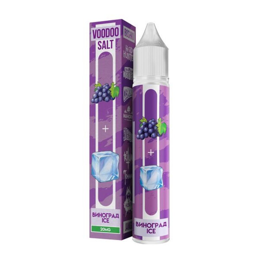 Фото и внешний вид — Жидкость VOODOO SALT - Виноград Ice 30мл strong
