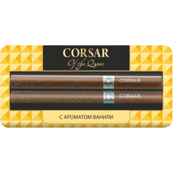 Сигариллы Corsar Mini of the Queen Vanilla (2 шт/блистере)