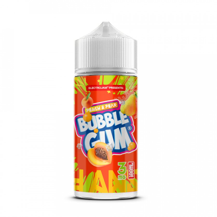 Фото и внешний вид — Жидкость ELECTROJAM - Peach Pear Bubblegum (Жвачка с персиком и грушей) 100мл 3мг