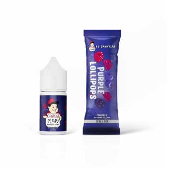 Жидкость CANDYMAN SALT - Purple Lollipops (Леденцы с лесными ягодами) 30мл strong