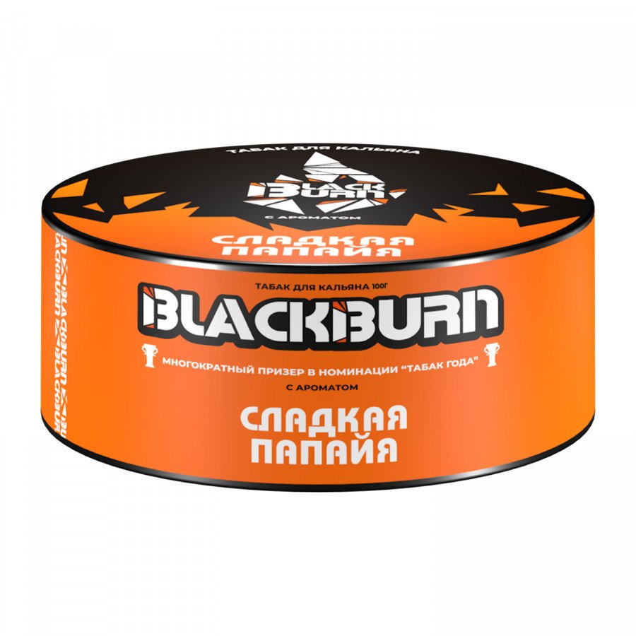 Фото и внешний вид — Табак для кальяна BLACK BURN 100г - Сладкая Папайя