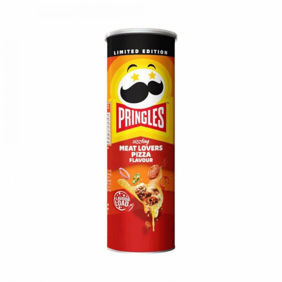 Фото и внешний вид — Pringles BBQ Lovers Pizza 102гр (12шт/уп)