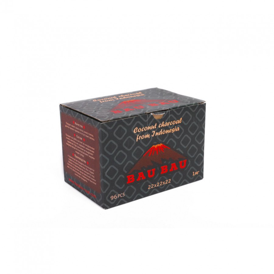 Фото и внешний вид — Уголь BAU BAU (1кг 22мм 96шт)