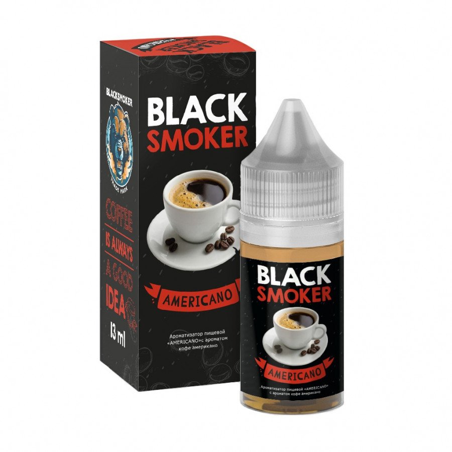 Фото и внешний вид — Конструктор BLACK SMOKER - Americano (Кофе Американо) 30мл 0мг