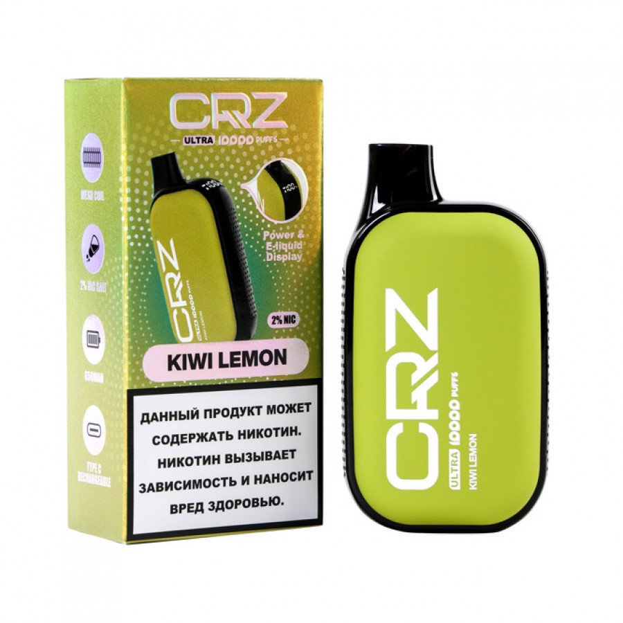 Фото и внешний вид — CRZ 10000 ULTRA - Киви Лимон (Kiwi Lemon)