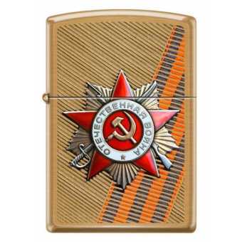 Зажигалка ZIPPO 204 B ST George Ribbon